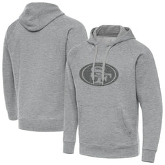 San Francisco 49ers Antigua Victory Hoodie - Heather Gray - NFL
