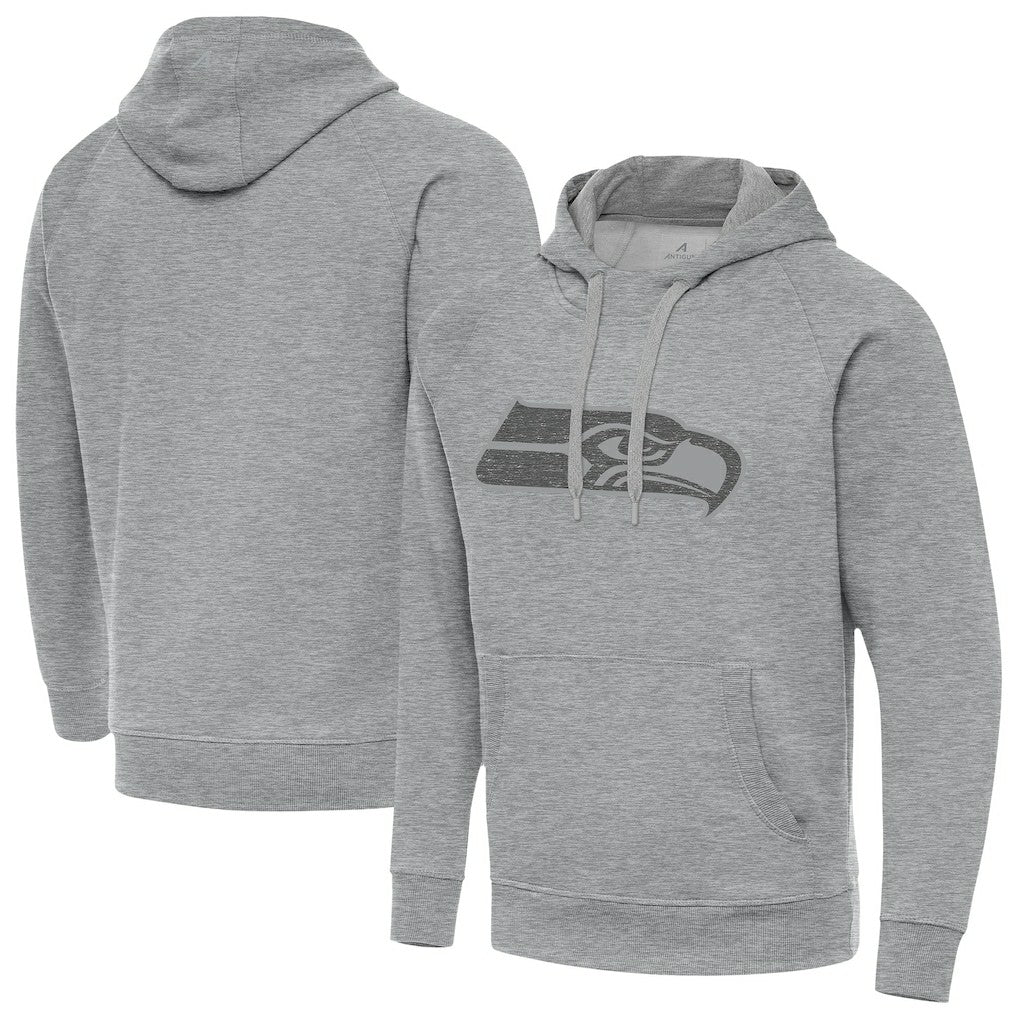 Seattle Seahawks Antigua Victory Hoodie - Heather Gray - NFL