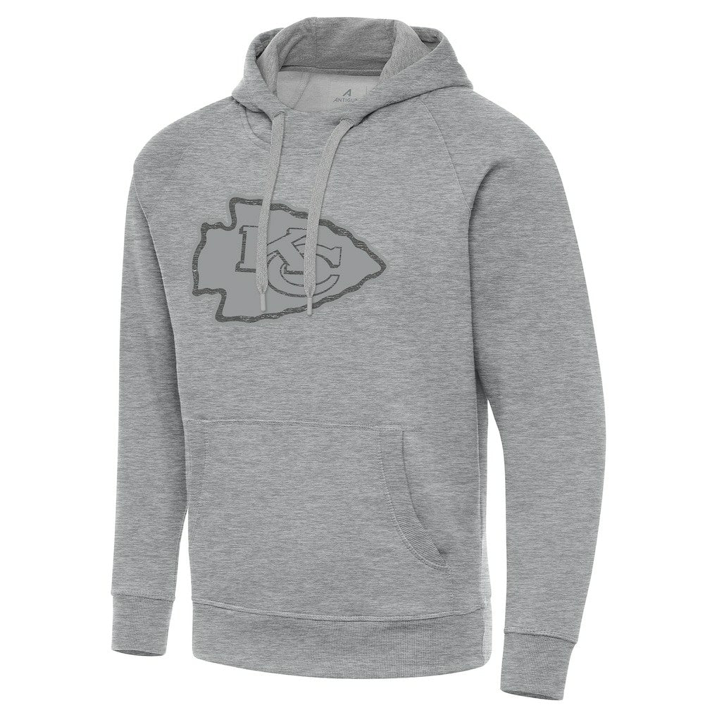 Kansas City Chiefs Antigua Victory Hoodie - Heather Gray - NFL