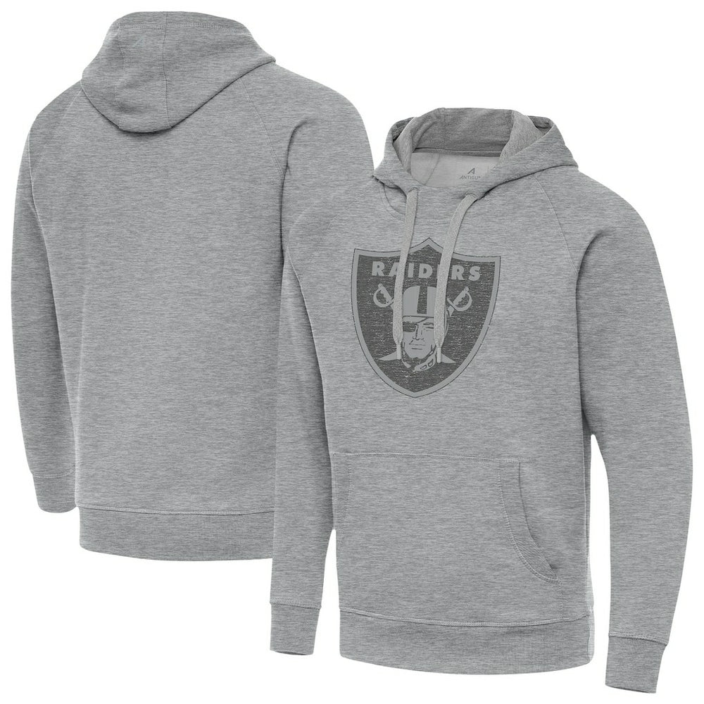 Las Vegas Raiders Antigua Victory Hoodie - Heather Gray - NFL