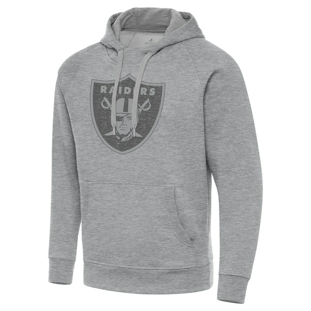 Las Vegas Raiders Antigua Victory Hoodie - Heather Gray - NFL