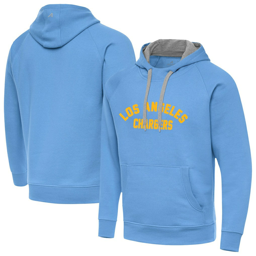Los Angeles Chargers Antigua Victory Hoodie - Powder Blue - NFL
