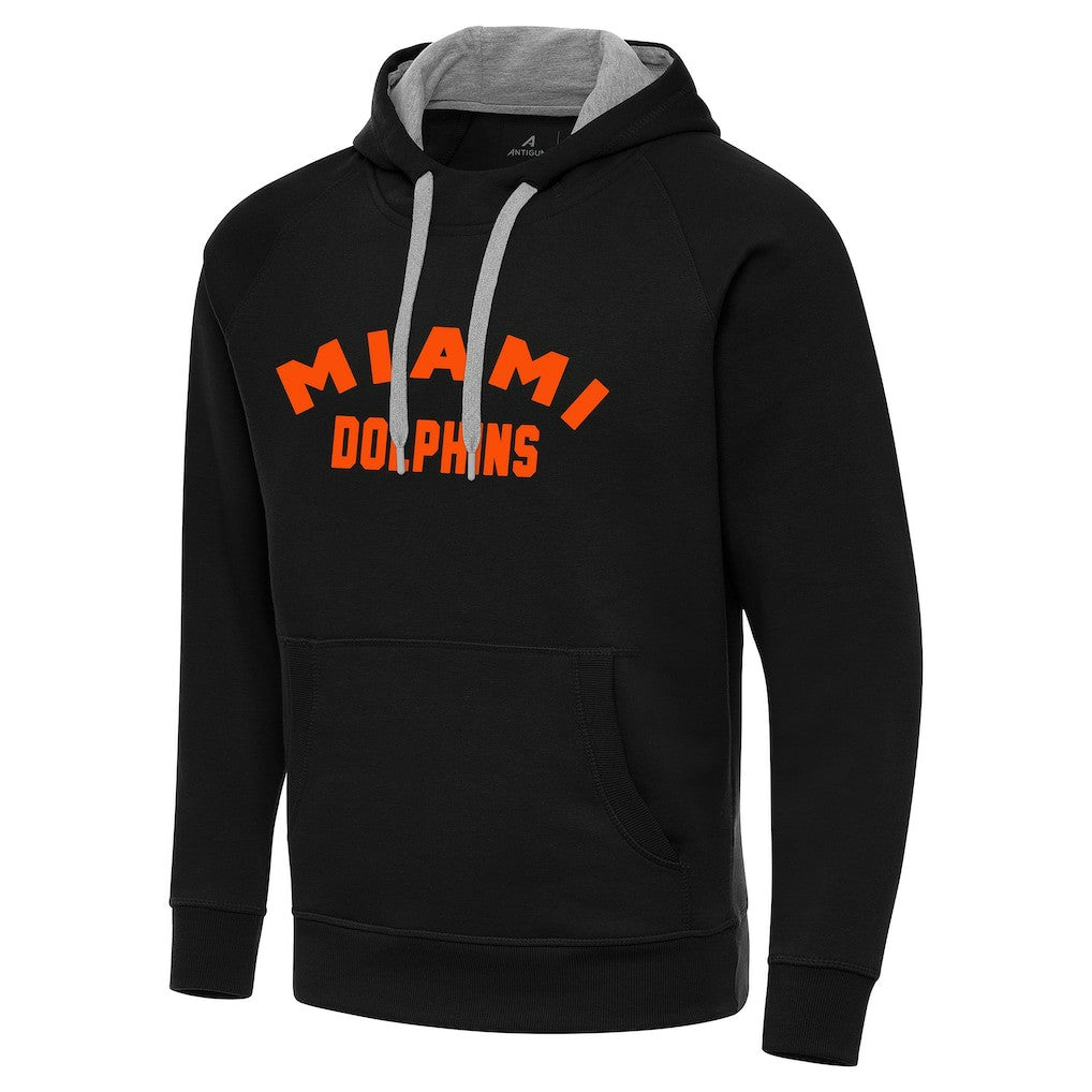 Miami Dolphins Antigua Victory Hoodie - Black - NFL