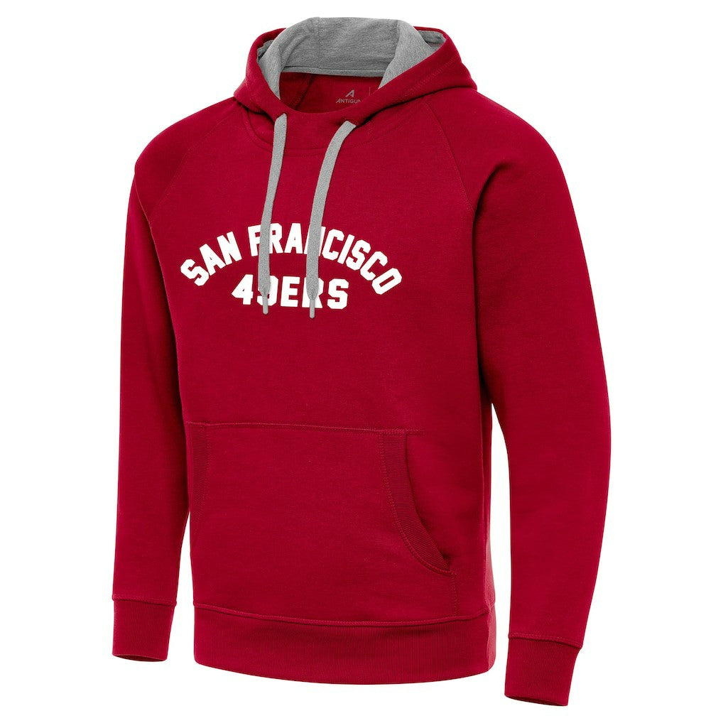 San Francisco 49ers Antigua Victory Hoodie - Scarlet - NFL