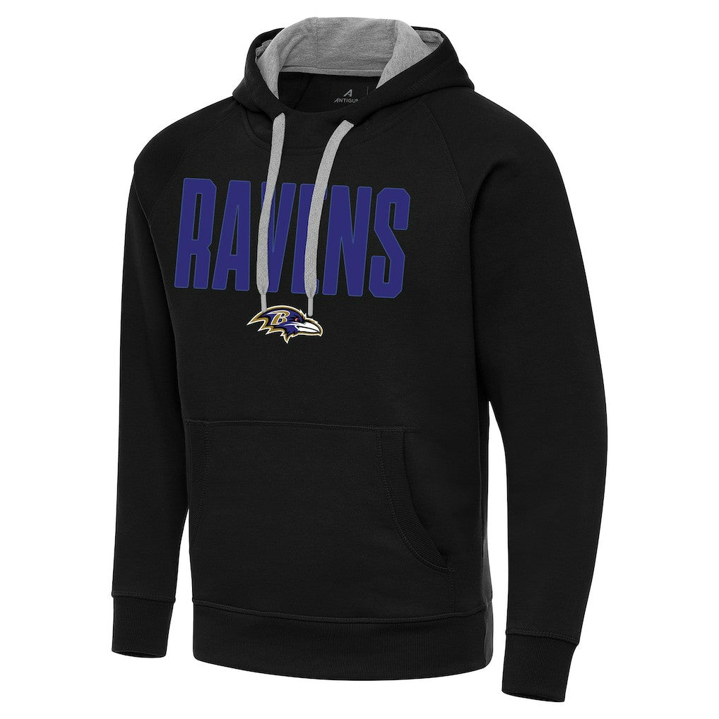 Baltimore Ravens Antigua Victory Hoodie - Black - NFL