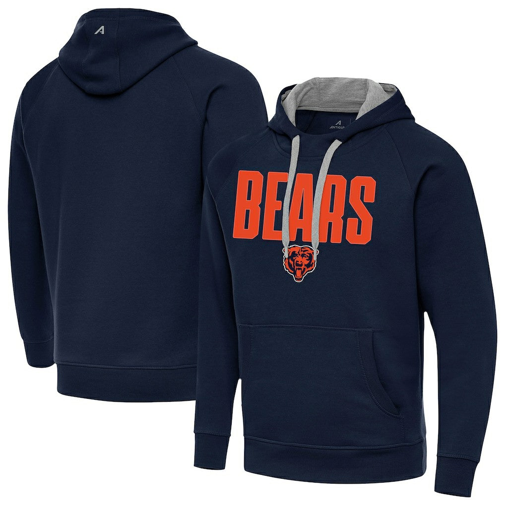 Chicago Bears Antigua Victory Hoodie - Navy - NFL