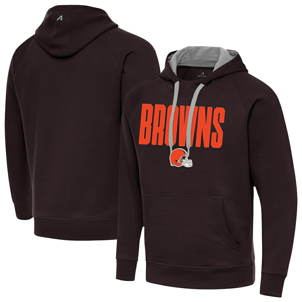 Cleveland Browns Antigua Victory Hoodie - Brown - NFL