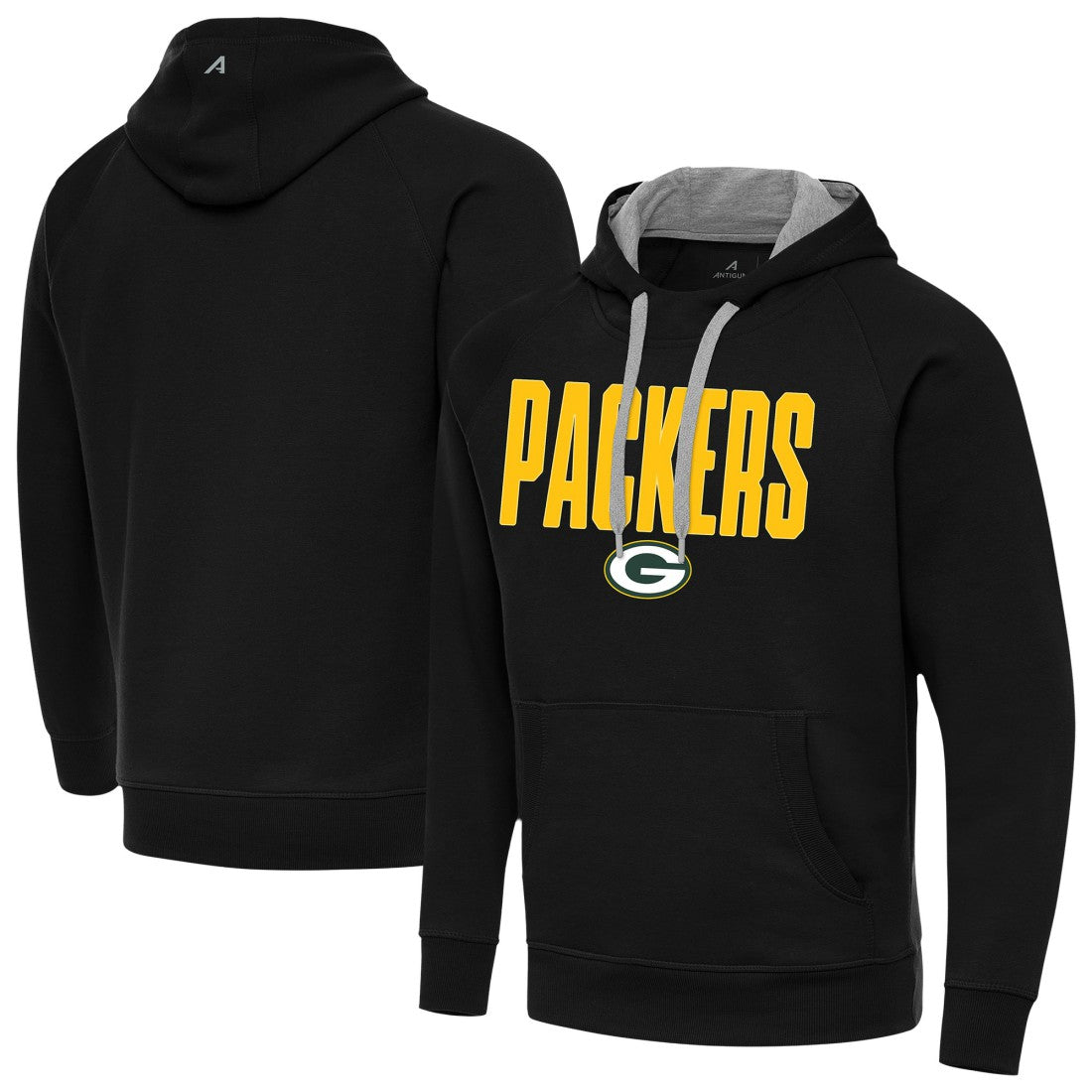 Green Bay Packers Antigua Victory Hoodie - Black - NFL