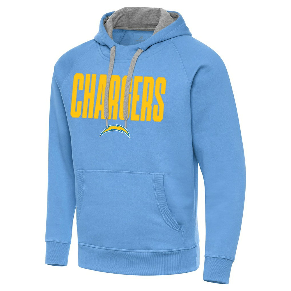 Los Angeles Chargers Antigua Victory Hoodie - Powder Blue - NFL