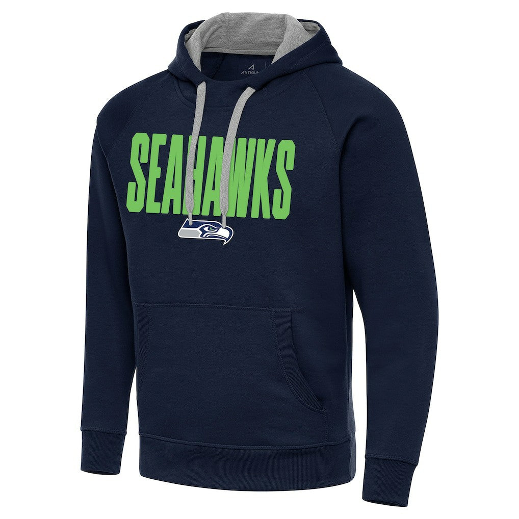 Seattle Seahawks Antigua Victory Hoodie - Navy - NFL