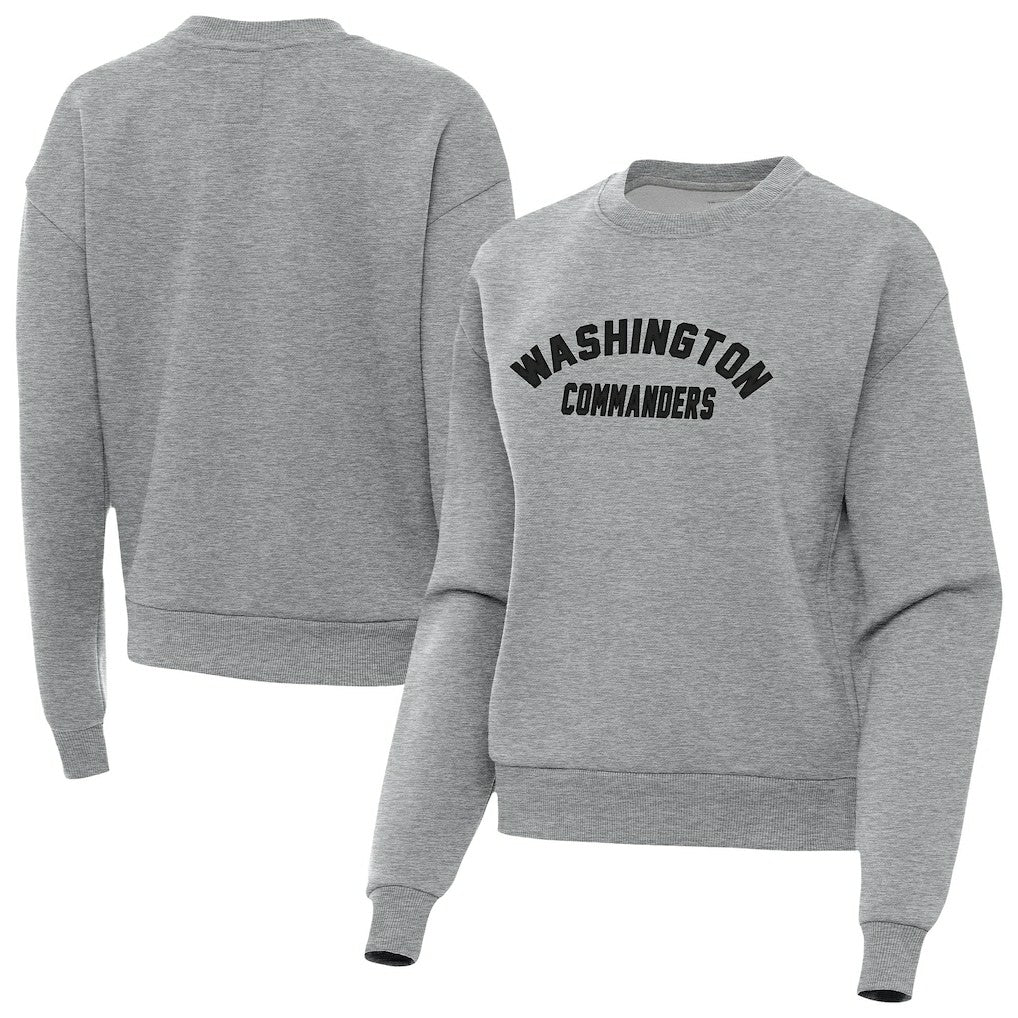 Washington Commanders Antigua Women's Victory Sweatshirt - Heather Gray - NFL