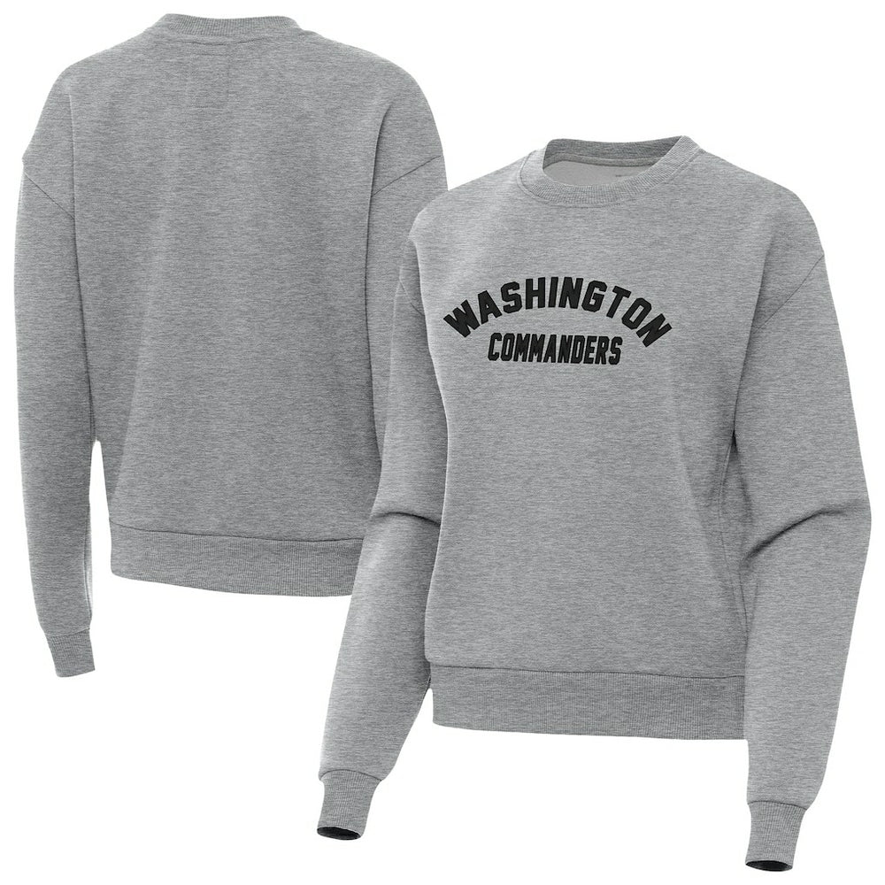Washington Commanders Antigua Women's Victory Sweatshirt - Heather Gray - NFL