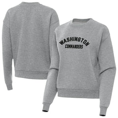 Washington Commanders Antigua Women's Victory Sweatshirt - Heather Gray - NFL