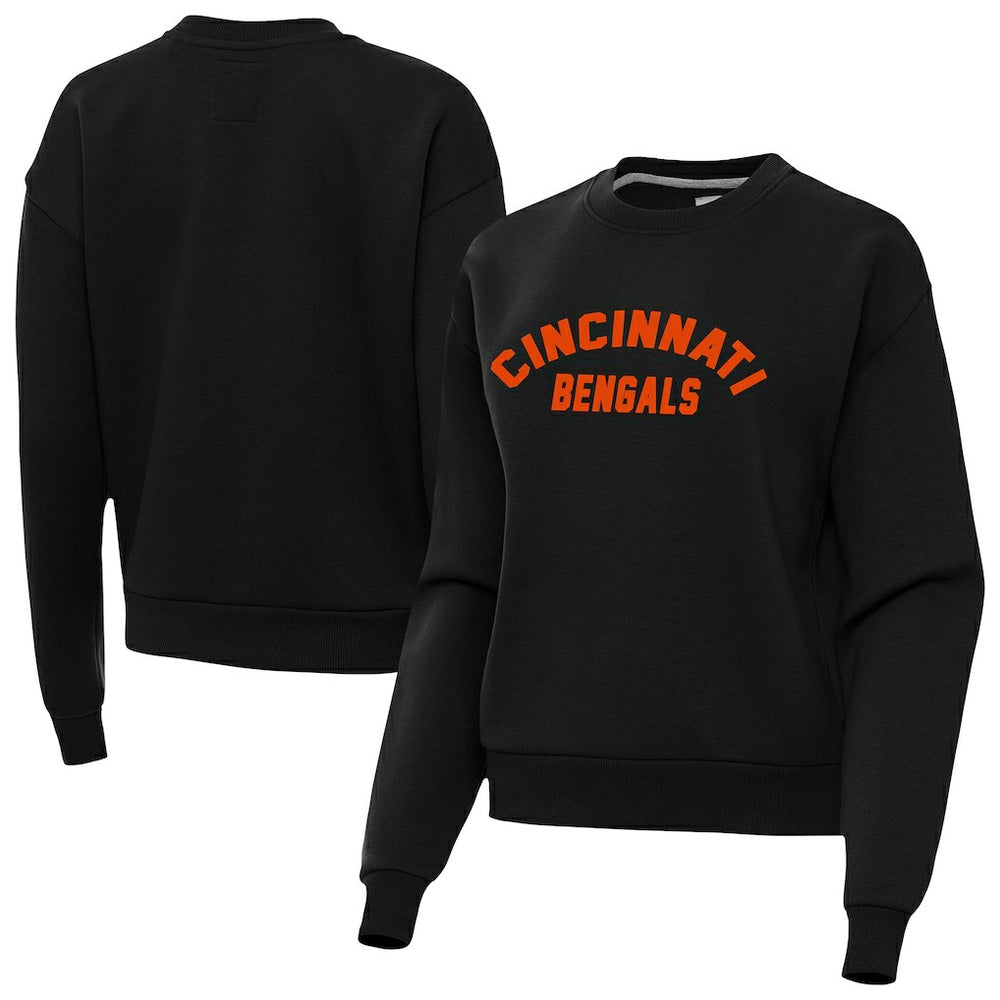 Cincinnati Bengals Antigua Women's Victory Sweatshirt - Black - NFL