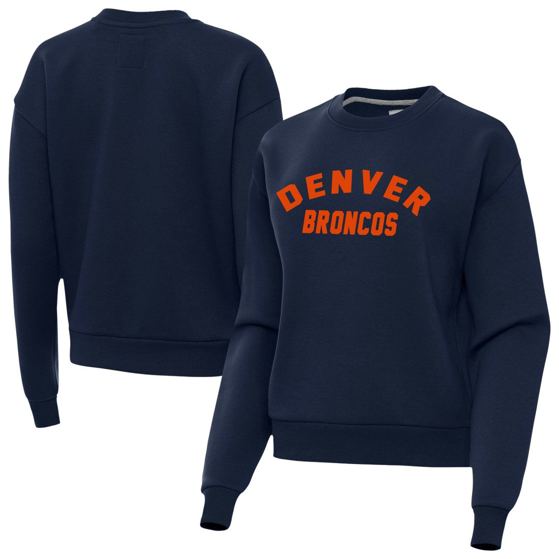 Denver Broncos Antigua Women's Victory Sweatshirt - Navy - NFL