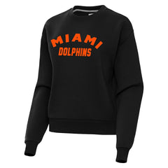 Miami Dolphins Antigua Women's Victory Sweatshirt - Black - NFL