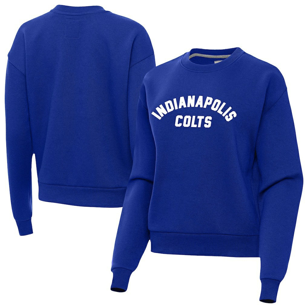 Indianapolis Colts Antigua Women's Victory Sweatshirt - Royal - NFL