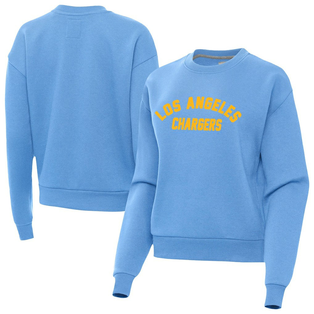 Los Angeles Chargers Antigua Women's Victory Sweatshirt - Powder Blue - NFL