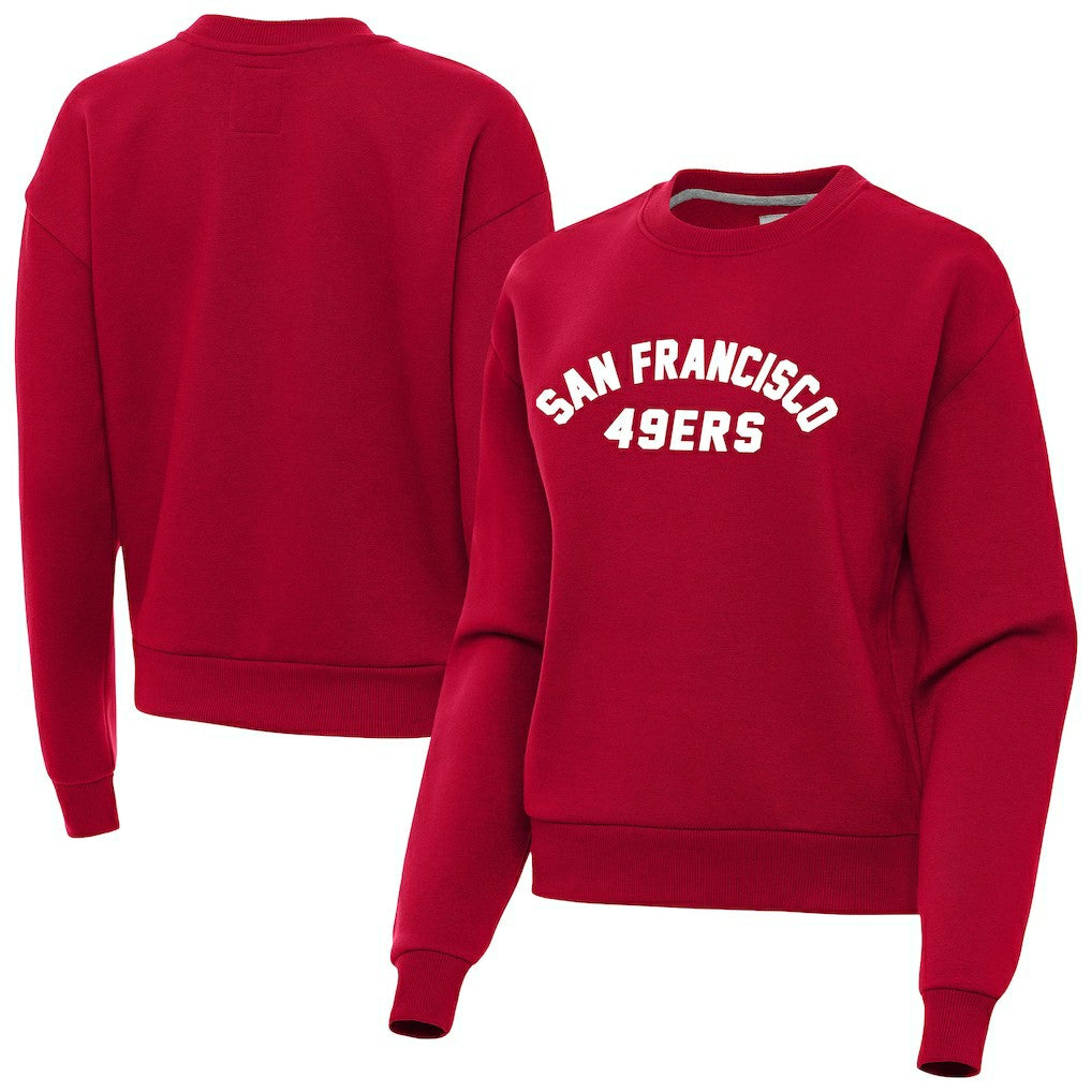 San Francisco 49ers Antigua Women's Victory Sweatshirt - Scarlet - NFL
