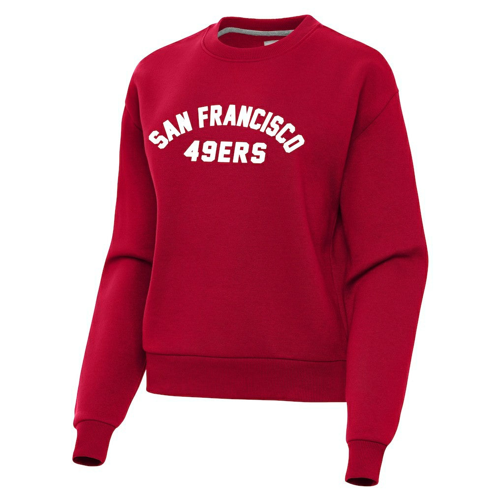 San Francisco 49ers Antigua Women's Victory Sweatshirt - Scarlet - NFL