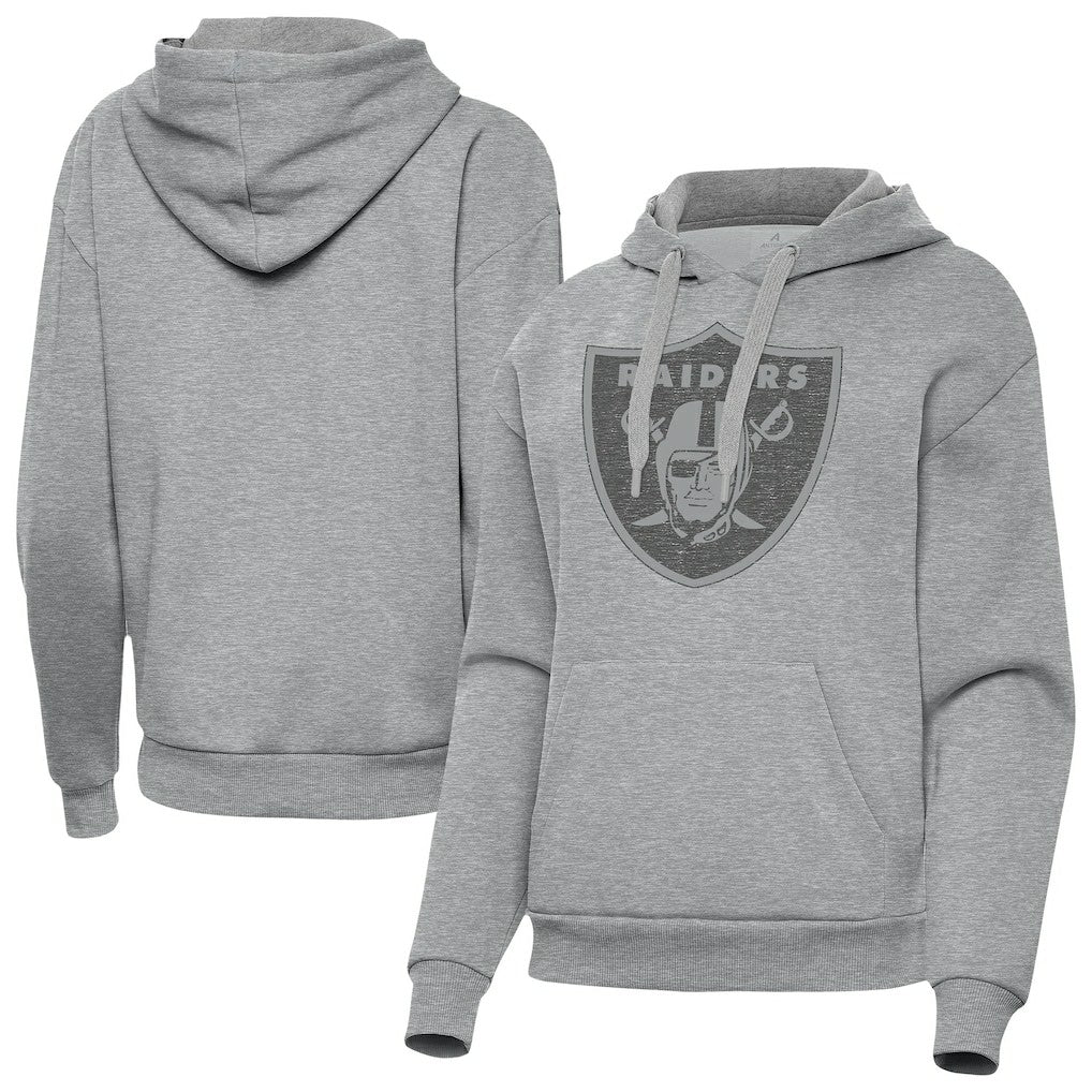 Las Vegas Raiders Antigua Women's Victory Hoodie - Heather Gray - NFL