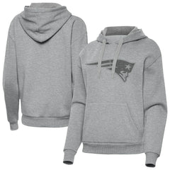 New England Patriots Antigua Women's Victory Hoodie - Heather Gray - NFL