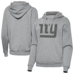 New York Giants Antigua Women's Victory Hoodie - Heather Gray - NFL