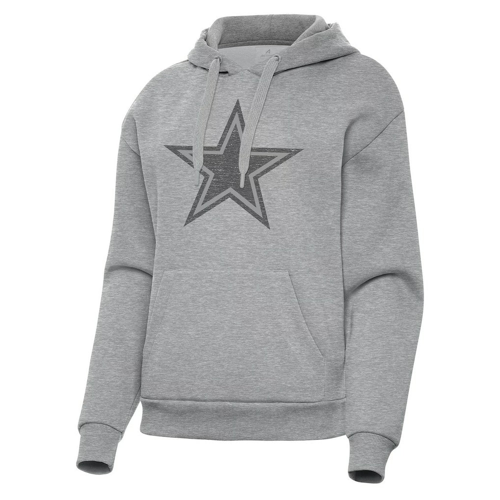 Dallas Cowboys Antigua Women's Victory Hoodie - Heather Gray - NFL
