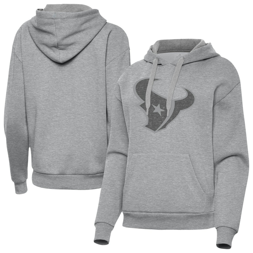 Houston Texans Antigua Women's Victory Hoodie - Heather Gray - NFL