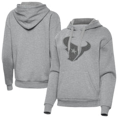 Houston Texans Antigua Women's Victory Hoodie - Heather Gray - NFL