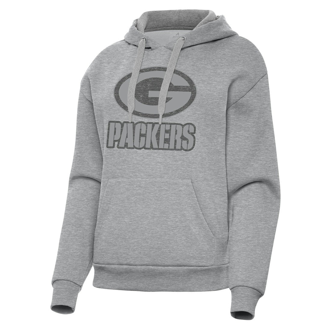 Green Bay Packers Antigua Women's Victory Hoodie - Heather Gray - NFL