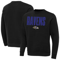 Baltimore Ravens Antigua Victory Sweatshirt - Black - NFL