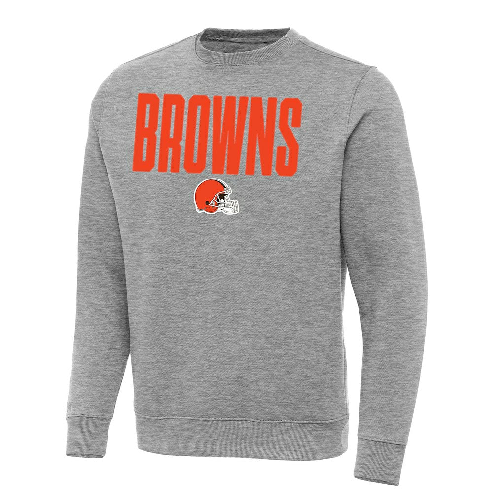 Cleveland Browns Antigua Victory Sweatshirt - Heather Gray - NFL
