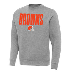 Cleveland Browns Antigua Victory Sweatshirt - Heather Gray - NFL