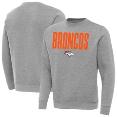 Denver Broncos Antigua Victory Sweatshirt - Heather Gray - NFL