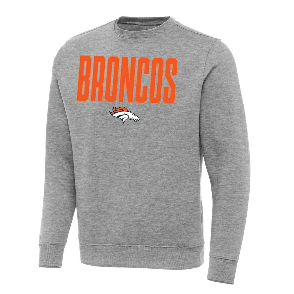 Denver Broncos Antigua Victory Sweatshirt - Heather Gray - NFL