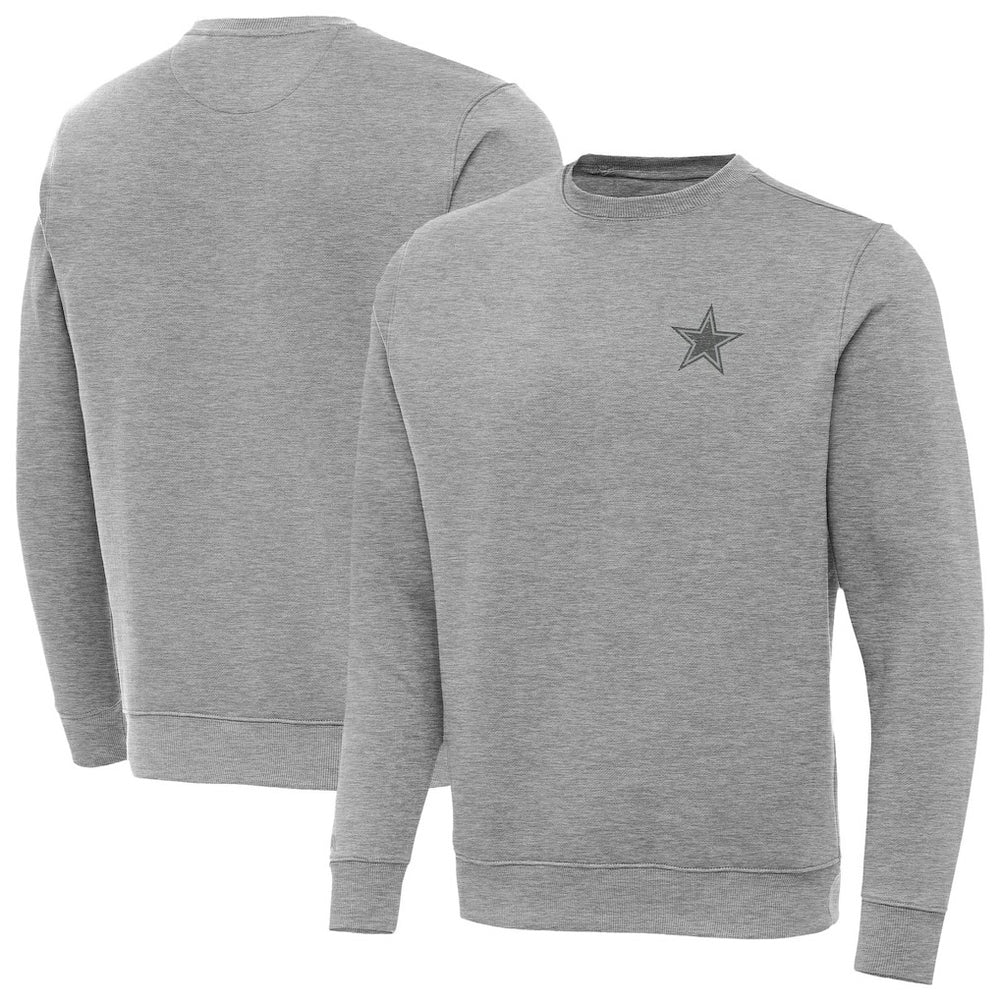 Dallas Cowboys Antigua Victory Sweatshirt - Heather Gray - NFL