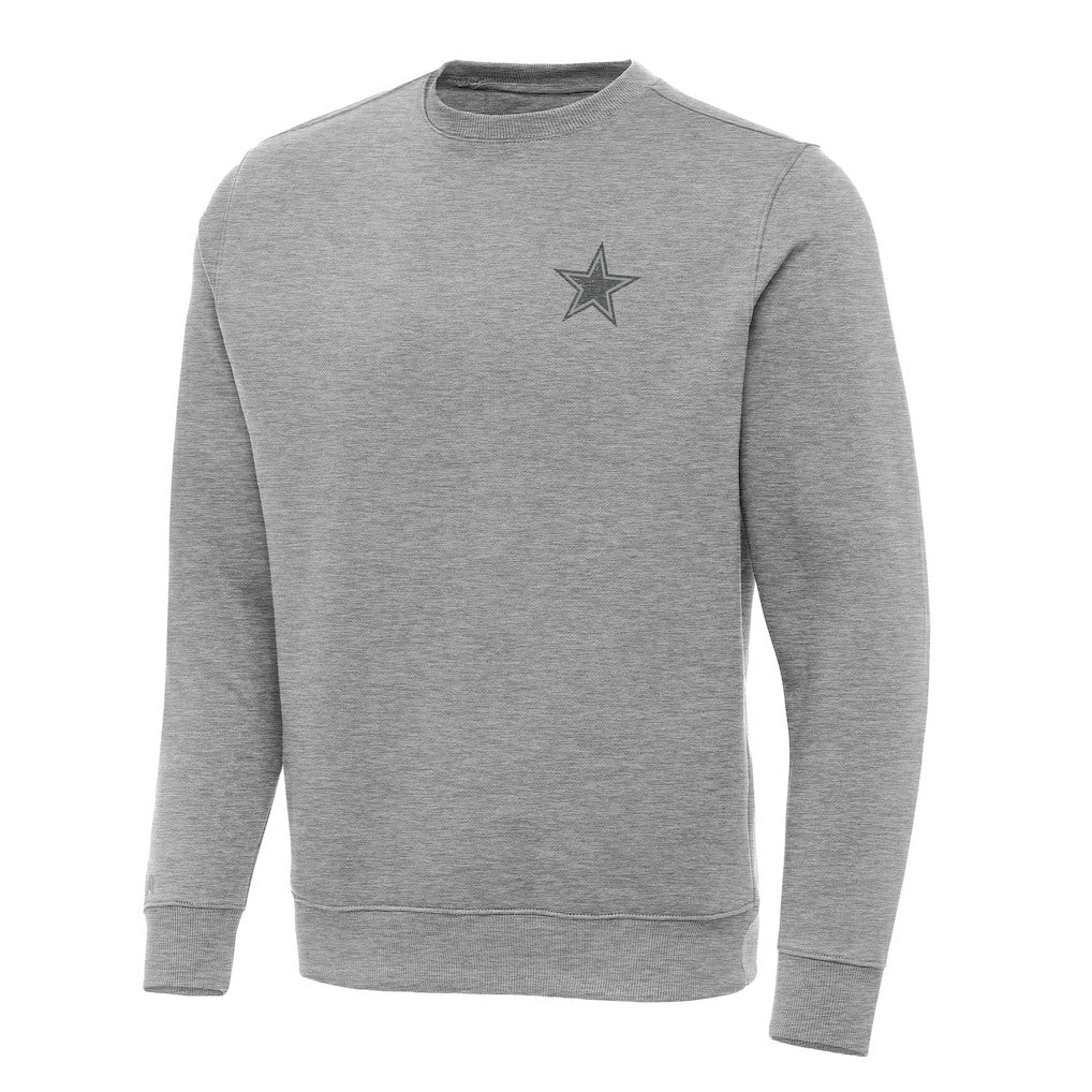 Dallas Cowboys Antigua Victory Sweatshirt - Heather Gray - NFL