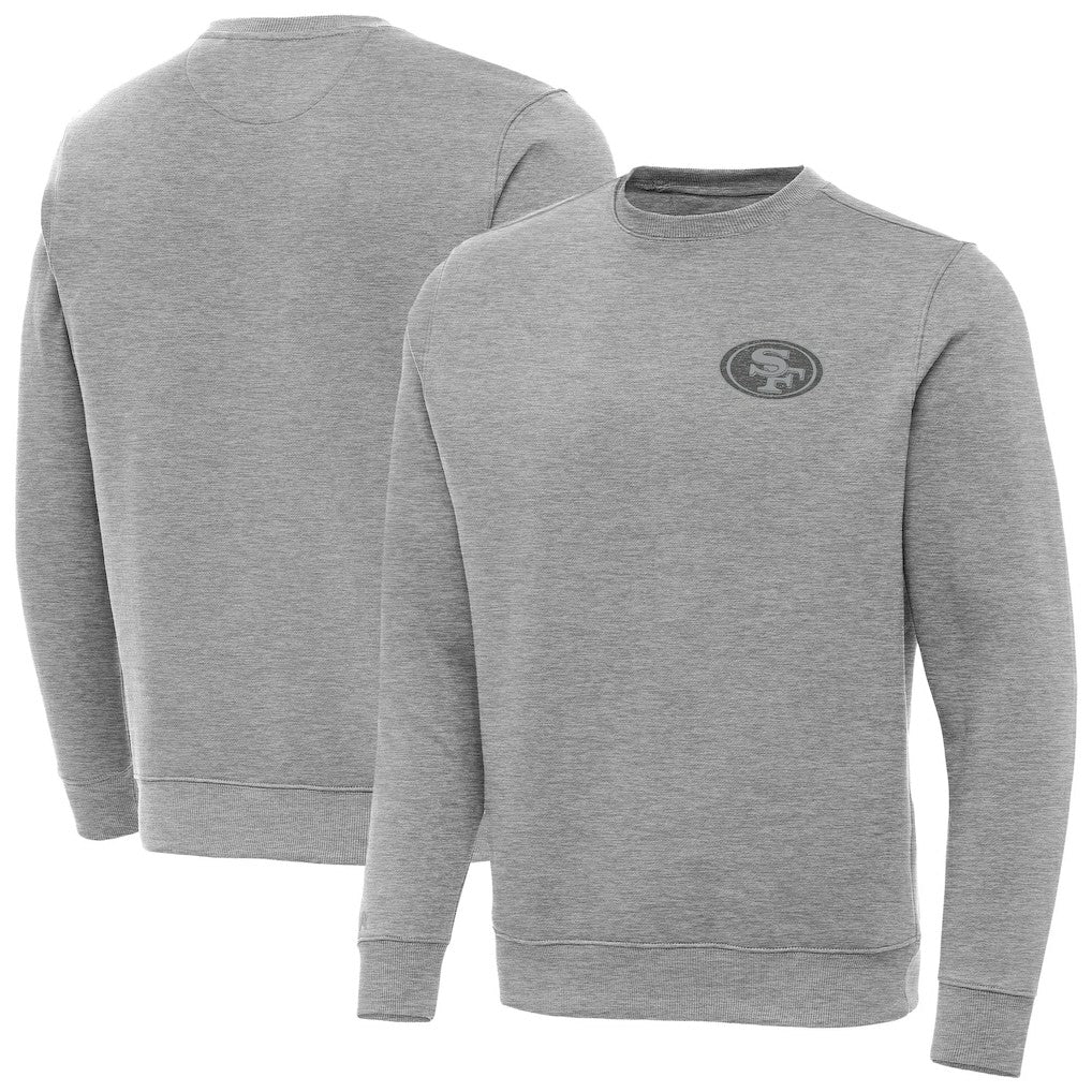 San Francisco 49ers Antigua Victory Sweatshirt - Heather Gray - NFL