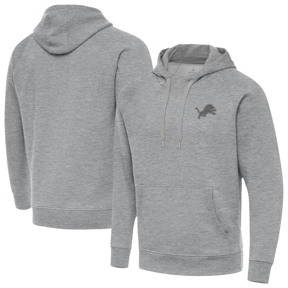 Detroit Lions Antigua Victory Hoodie - Heather Gray - NFL