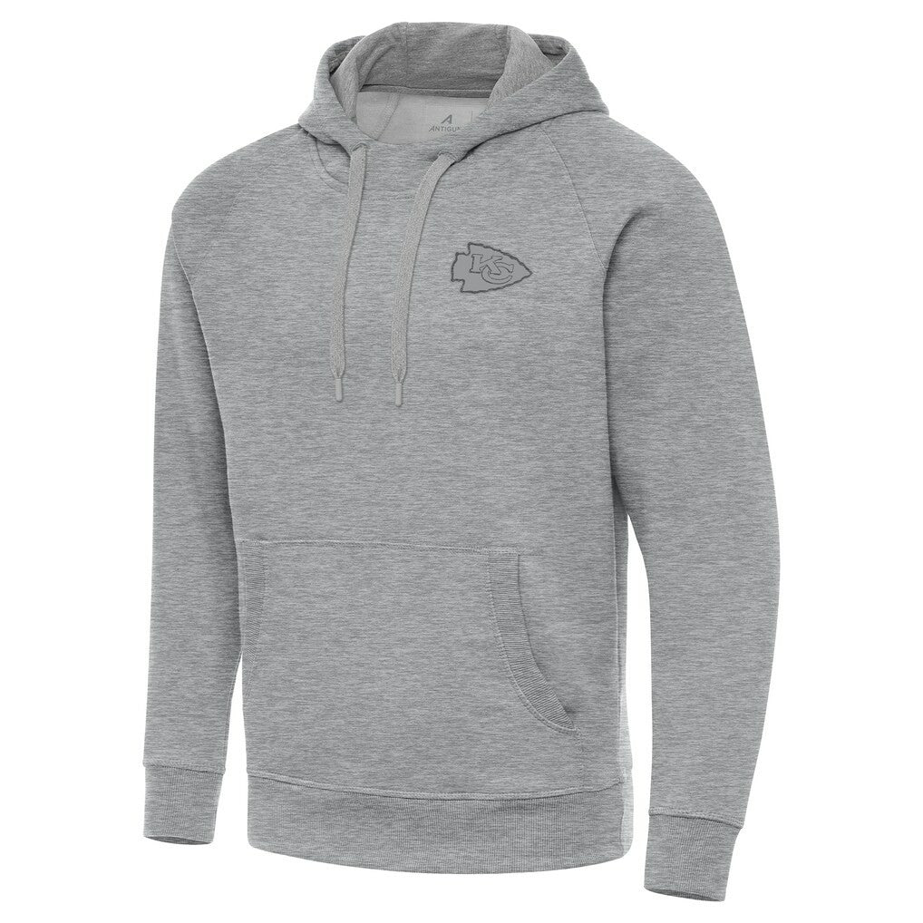 Kansas City Chiefs Antigua Victory Hoodie - Heather Gray - NFL
