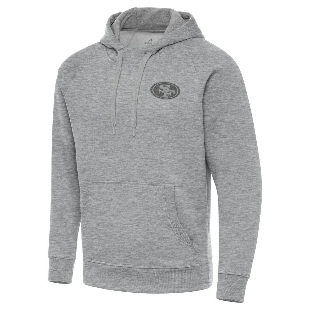 San Francisco 49ers Antigua Victory Hoodie - Heather Gray - NFL