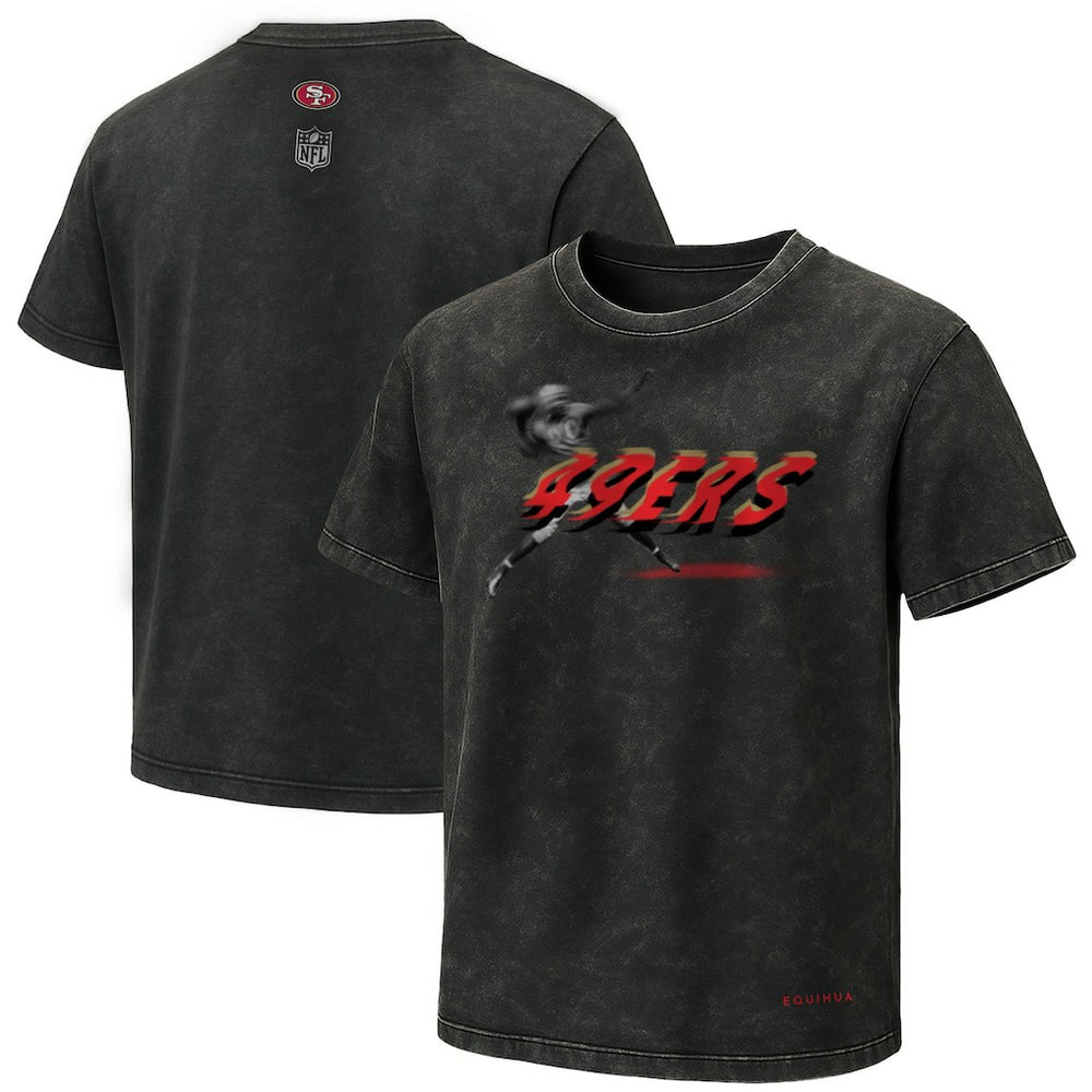 San Francisco 49ers EQUIHUA Retro T-Shirt - Black - NFL