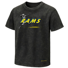 Los Angeles Rams EQUIHUA Retro T-Shirt - Black - NFL