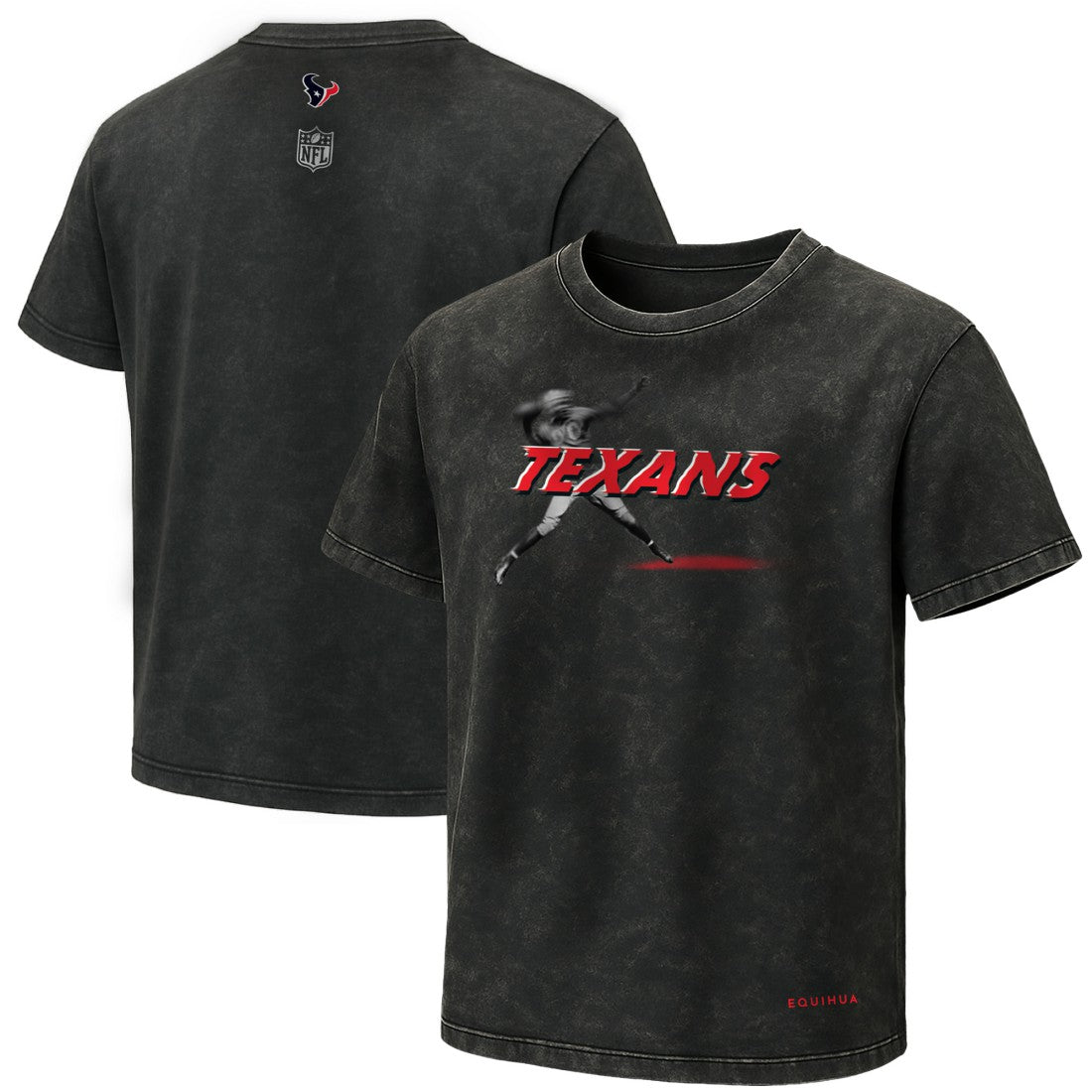 Houston Texans EQUIHUA Retro T-Shirt - Black - NFL