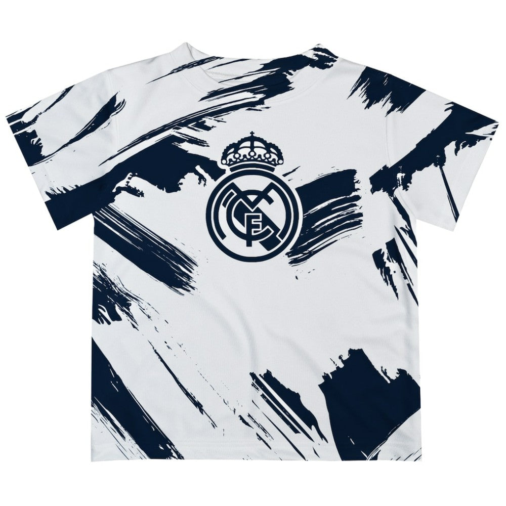 Real Madrid Vive La Fete Youth Paint Brush T-Shirt White