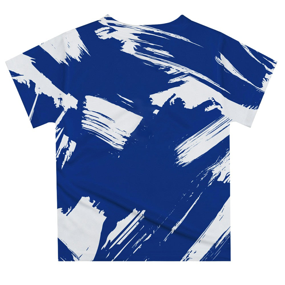 Chelsea Vive La Fete Youth Paint Brush T-Shirt Blue
