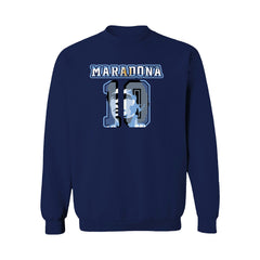 Diego Maradona Argentina National Team Vive La Fete Women's Name & Number Sweatshirt Navy