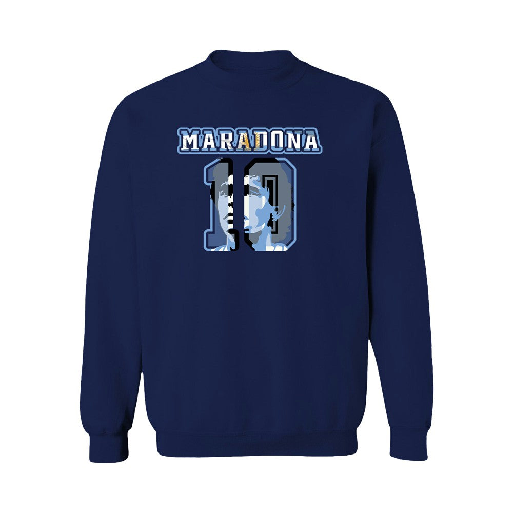 Diego Maradona Argentina National Team Vive La Fete Name & Number Sweatshirt Navy