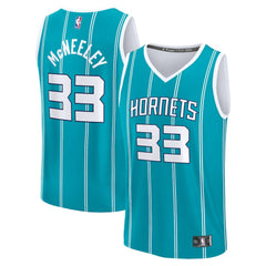 Fanatics Liam McNeeley Charlotte Hornets Fast Break Replica Jersey Teal Icon Edition